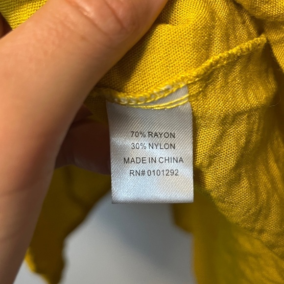 Lulu-B Yellow Pocket Tunic Top XL - Picture 3 of 7